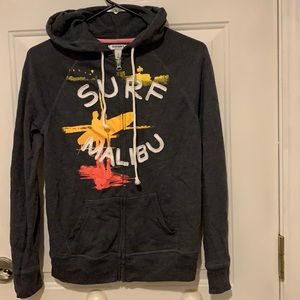 Old navy zip up hooded sweatshirt size small